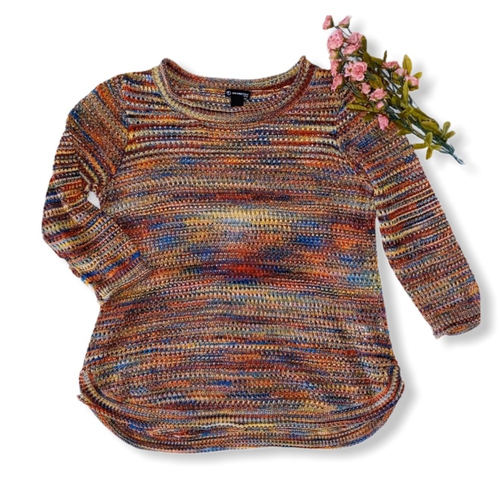 New Directions | Multicolor Crochet Sweater